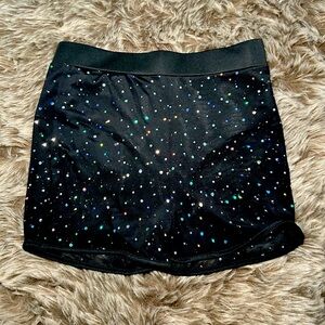 mesh glittery shorts